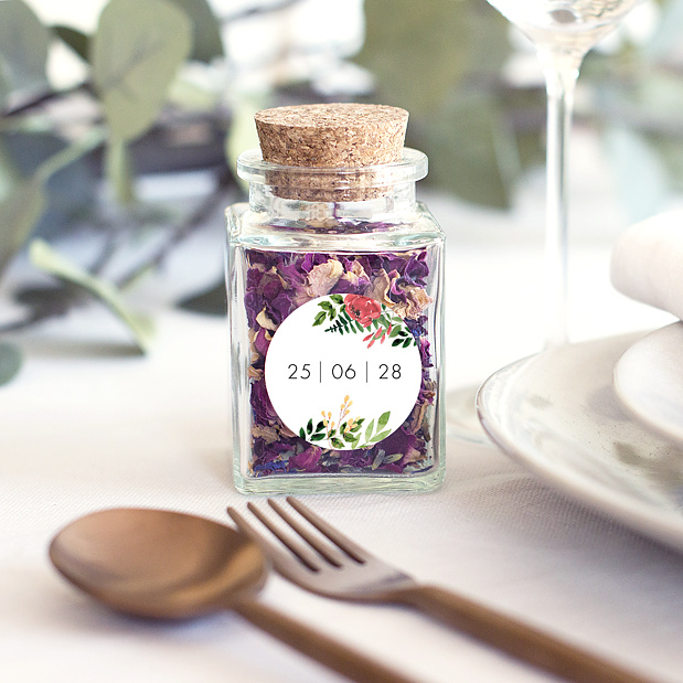 Sticker Mariage Wild Flowers