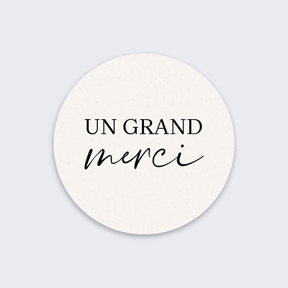  Sticker mariage Un Grand Merci