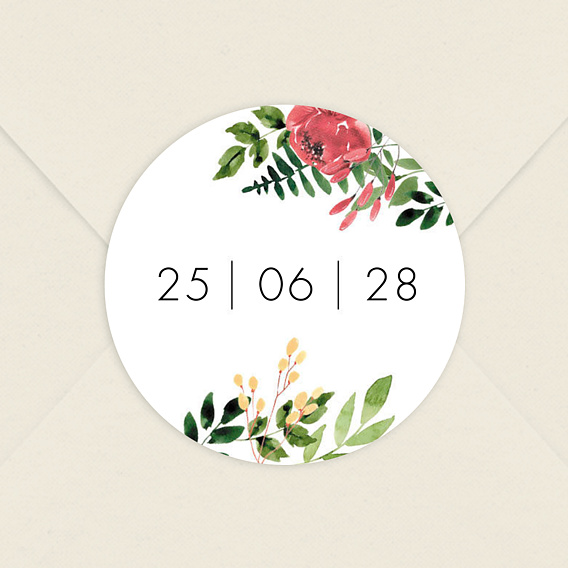  Sticker mariage Wild Flowers