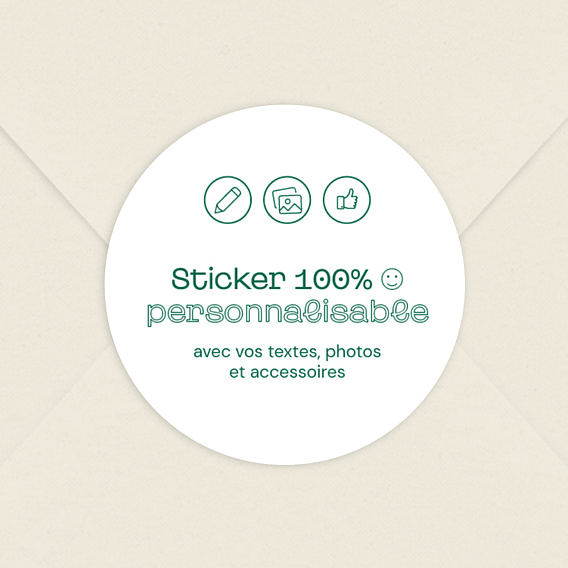 Sticker Naissance 100% Personnalisable