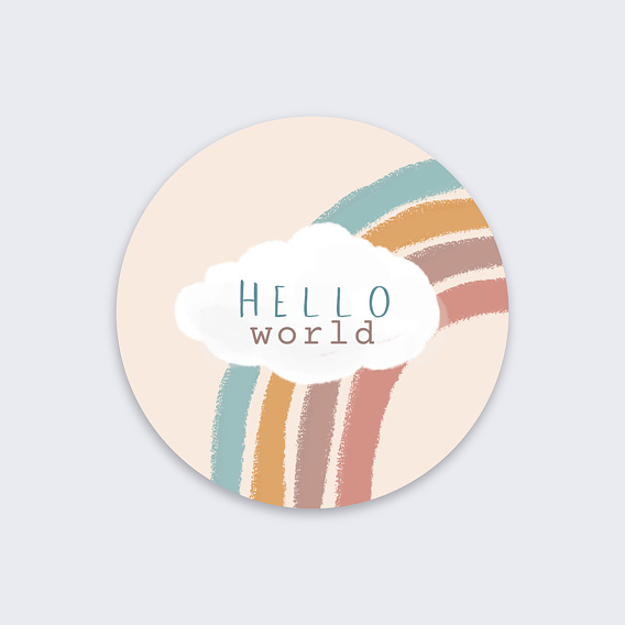 Sticker naissance Arc en Ciel II