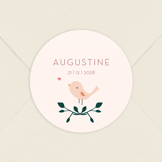 Sticker naissance Augustine