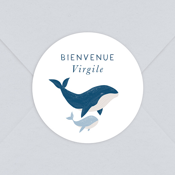 Sticker Naissance Baleineau