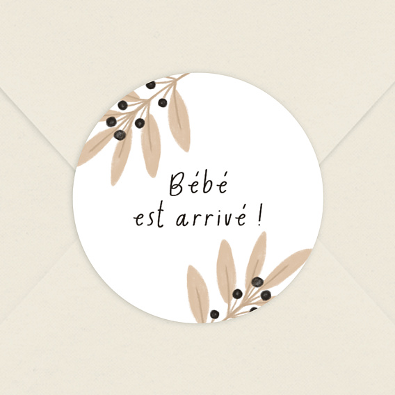 Sticker naissance Bébé est Arrivé