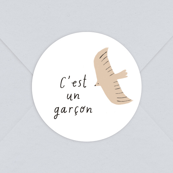Sticker naissance C'est un Garçon