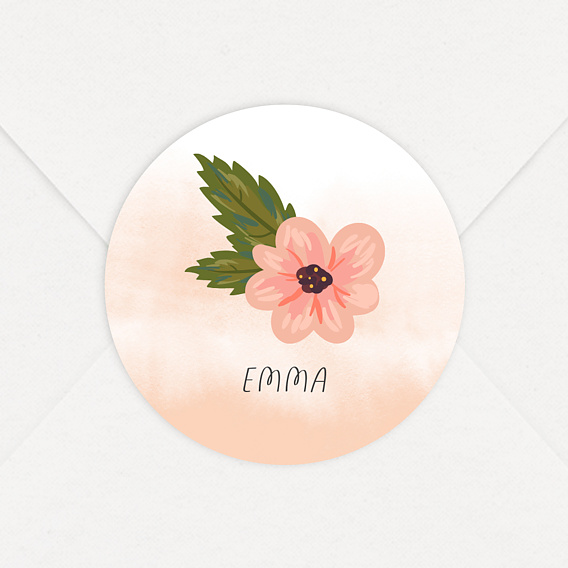 Sticker naissance Fleur