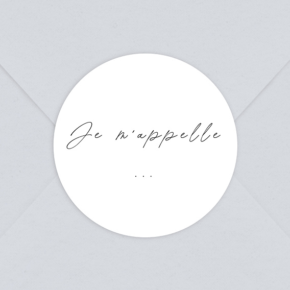 Sticker naissance Je M'appelle
