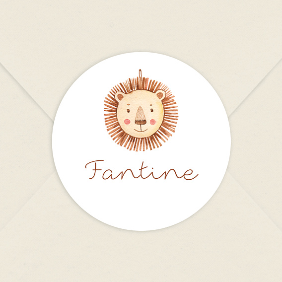 Sticker naissance Lionceau