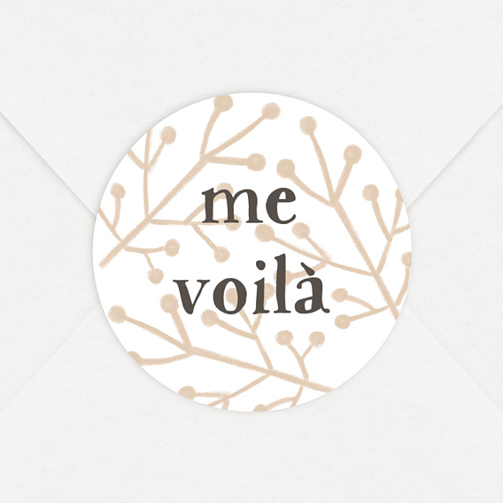 Sticker naissance Me Voilà