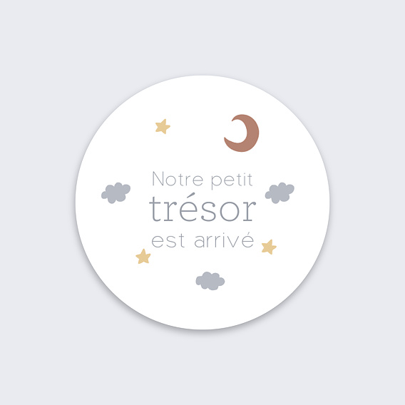 Sticker naissance Mobile Nuage