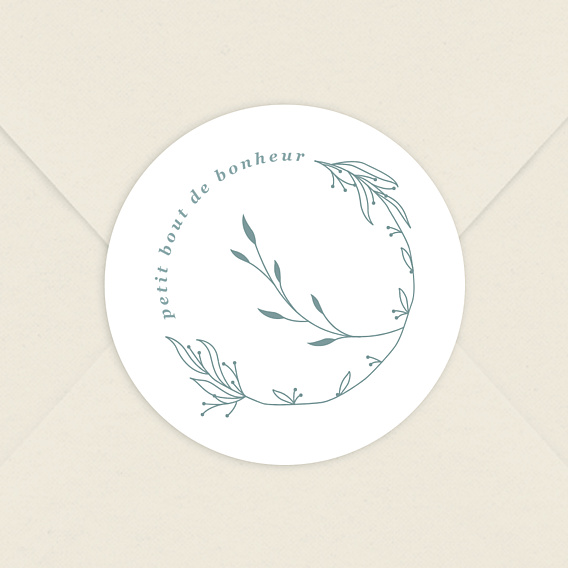 Sticker naissance Petit Bonheur