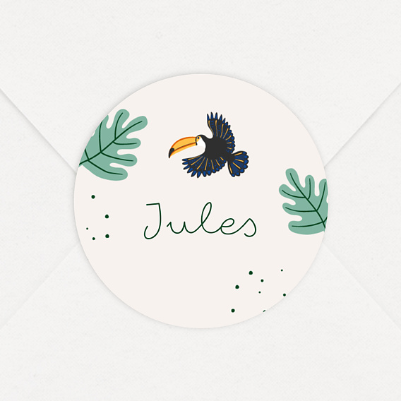 Sticker naissance Petite Jungle
