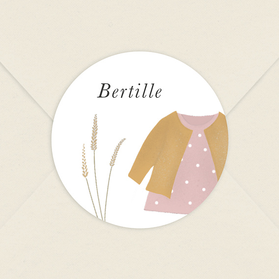 Sticker naissance Petite Layette Fille