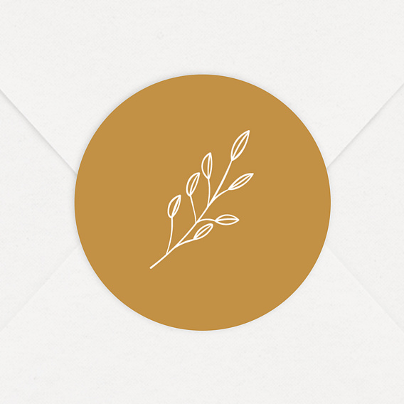 Sticker naissance Romantique Ambre
