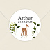 Sticker naissance Biche
