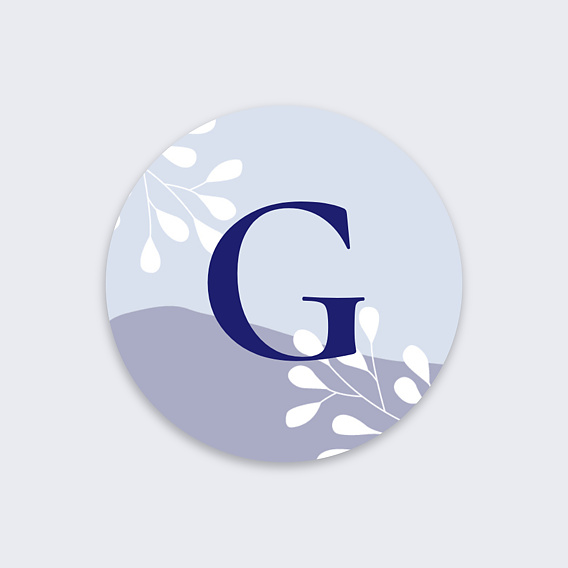 Sticker naissance Bleuets Recto