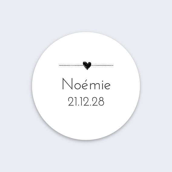 Sticker naissance Jolies Icônes Recto