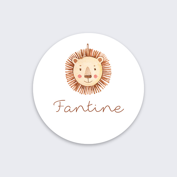 Sticker naissance Lionceau Recto
