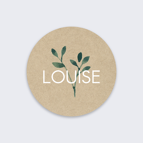 Sticker naissance Ombrage Recto