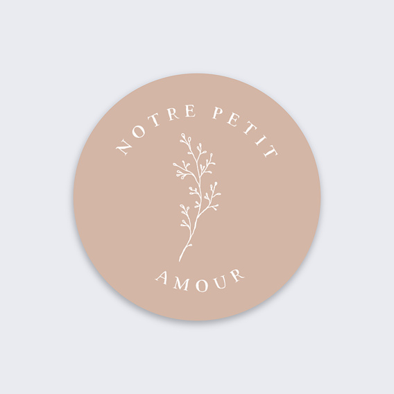 Sticker naissance Petite Brindille Recto