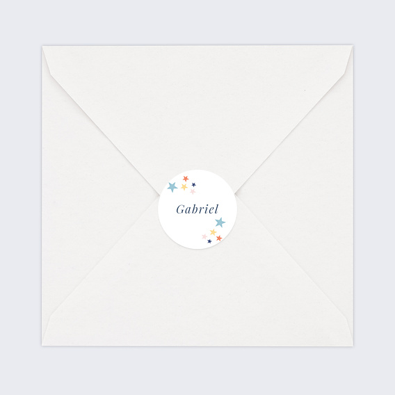 Sticker naissance Petites Étoiles Après 4