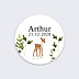 Sticker naissance Biche Recto
