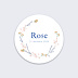 Sticker naissance Couronne Minimaliste Recto