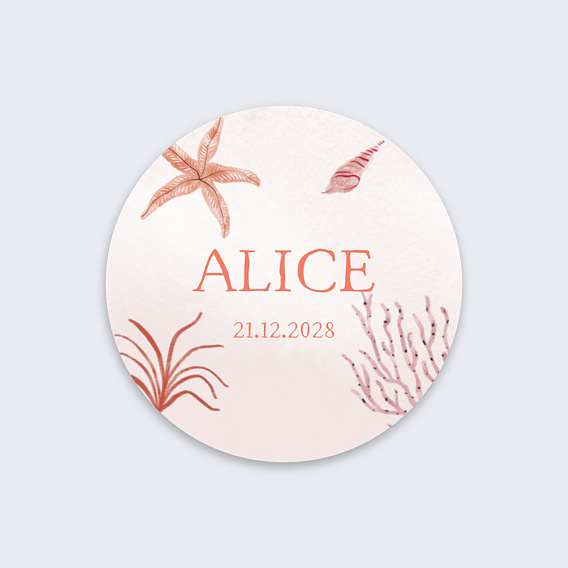 Sticker Naissance Pleine Mer