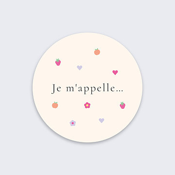 Sticker Naissance Petit Motif Color