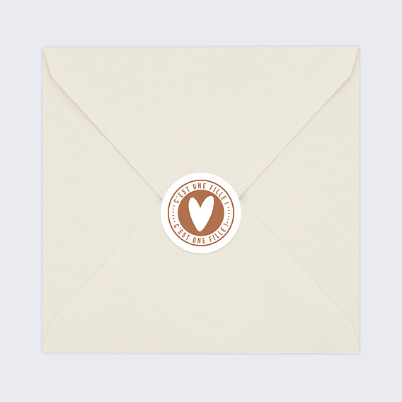 Sticker naissance C'est une fille ! Après 4