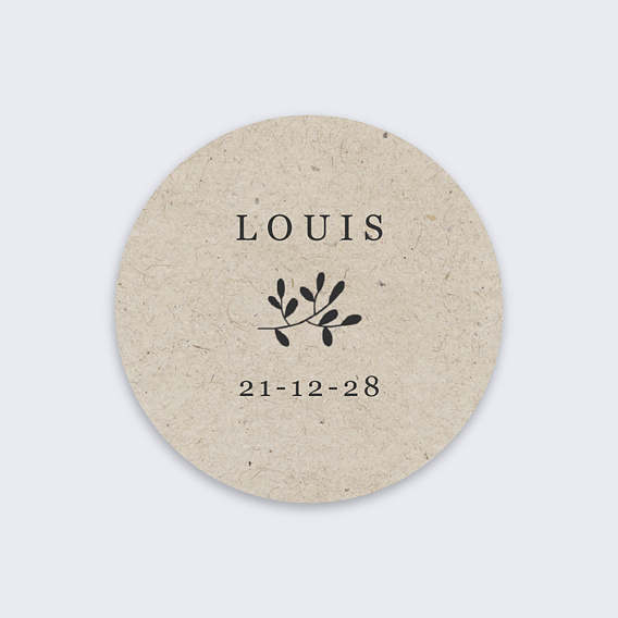 Sticker naissance Nature Recto