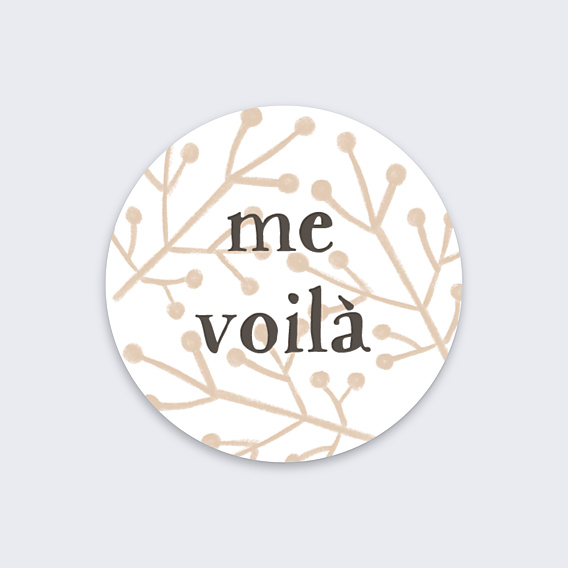 Sticker Naissance Me Voilà