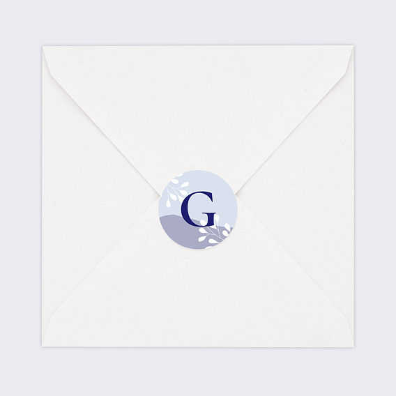 Sticker Naissance Bleuets