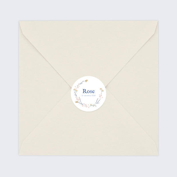 Sticker Naissance Couronne Minimaliste