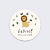 Sticker naissance Petit Lion Recto