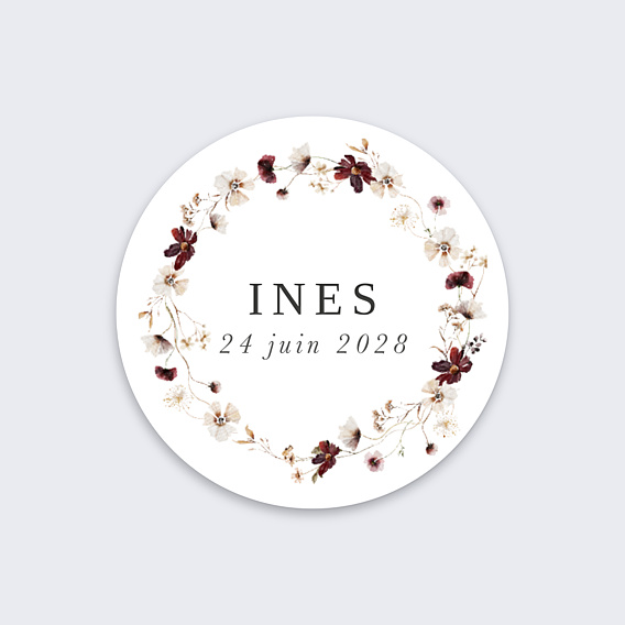 Sticker Naissance Jardin Sauvage