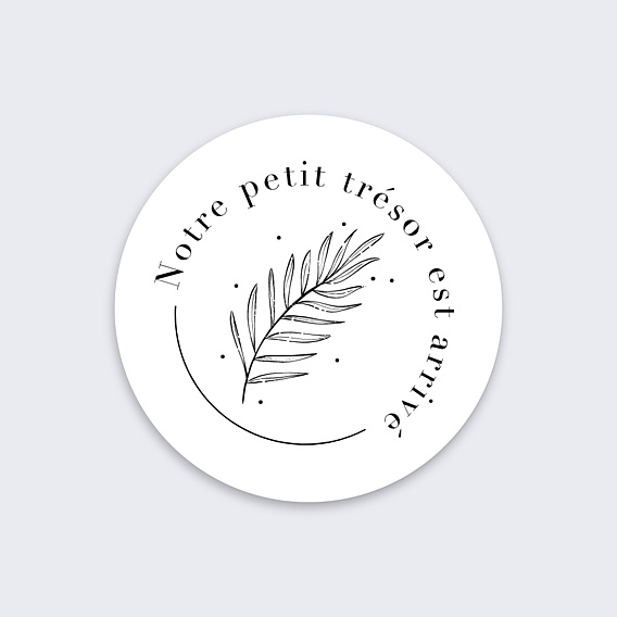 Sticker Naissance Notre Petit Trésor