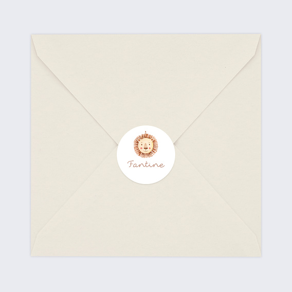 Sticker naissance Lionceau Après 4