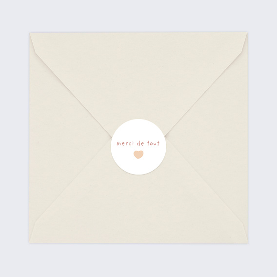 Sticker naissance Merci Coeur Après 4