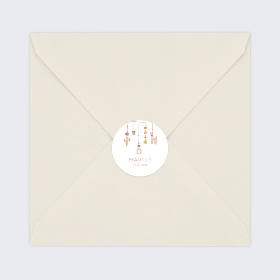 Sticker naissance Mobile Après 4