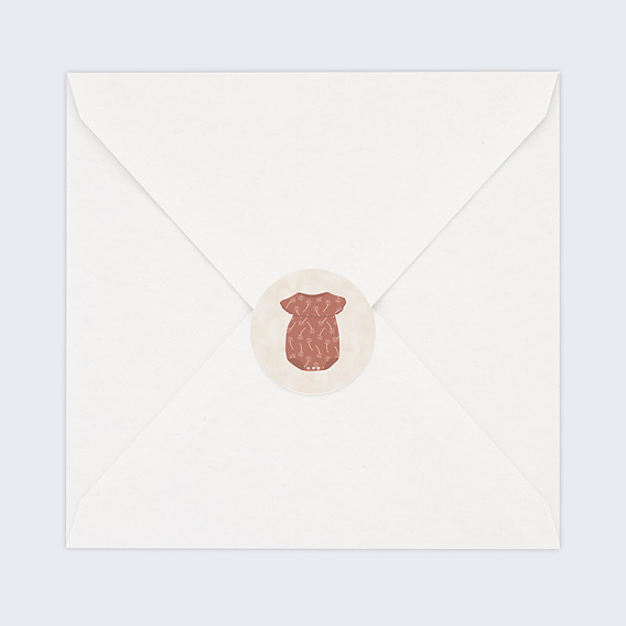 Sticker naissance Petits Vêtements Fille Après 4