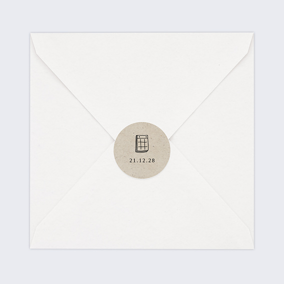 Sticker naissance Pictos Noisette Après 4