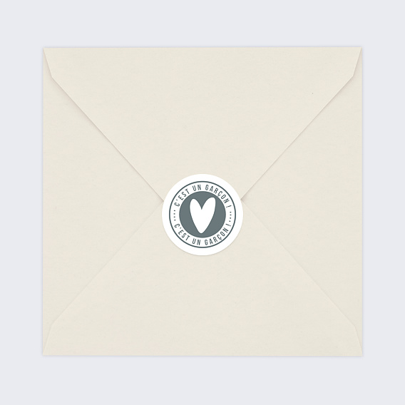 Sticker naissance C'est un garçon ! Après 4