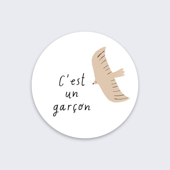 Sticker Naissance C'est un Garçon