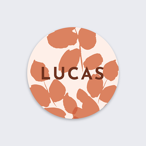 Sticker naissance Aurora Recto