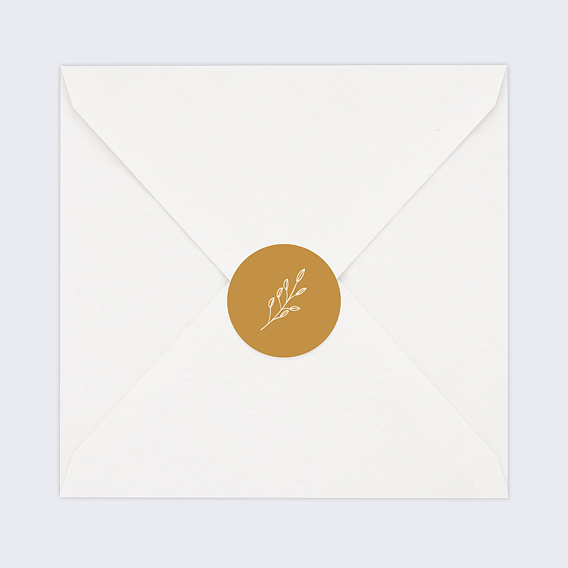 Sticker Naissance Romantique Ambre