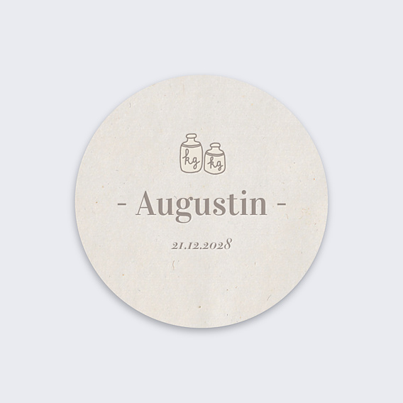 Sticker Naissance Douceur de Lin