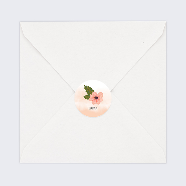 Sticker Naissance Fleur