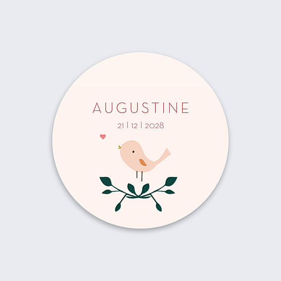Sticker Naissance Augustine