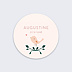 Sticker naissance Augustine Recto